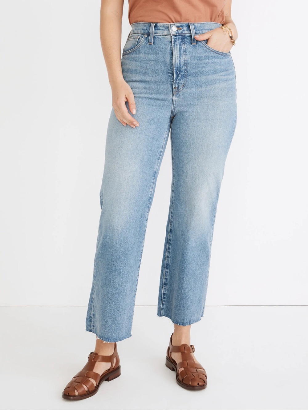 Madewell Perfect Vintage Wide-Leg Crop Jean Size 29 - Picture 3 of 8